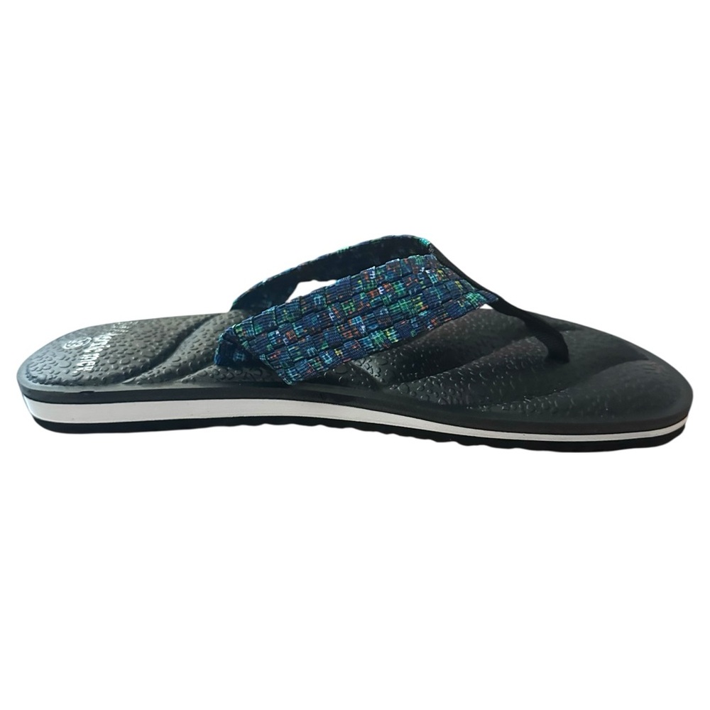 Bernie Mev Laguna flip flops SZ 8/39 women’s colorful beach/sand padded sandals.